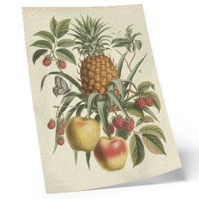 Poster rezistent pentru perete Fructe în stil clasic, frunze, natură, armonie