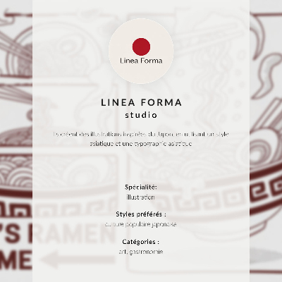 Poster în culori saturate Sticlă de sake ramen cu pisică neagră, motiv japonez