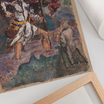 Poster rezistent pentru perete Studiu după Dürer: Sfântul Cristofor al II-lea de Albrecht Dürer