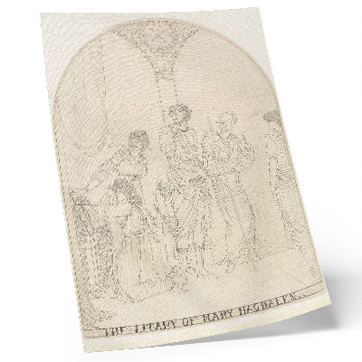 Grafică modernă pe pânză Litania Mariei Magdalena de Aubrey Vincent Beardsley