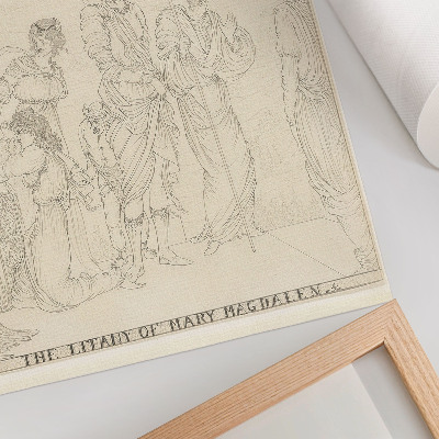 Grafică modernă pe pânză Litania Mariei Magdalena de Aubrey Vincent Beardsley