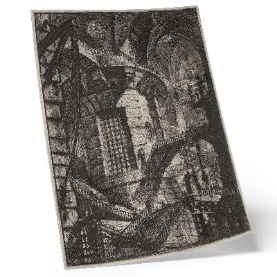 Poster în culori saturate Turnul rotund (1780) – Giovanni Battista Piranesi