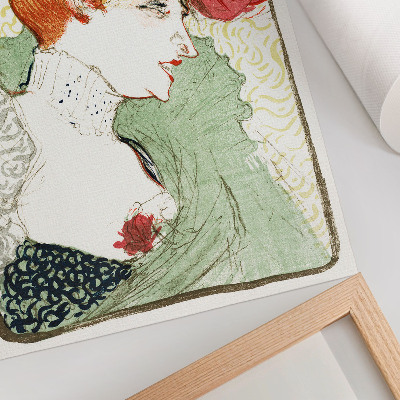 Grafică modernă pe pânză Bustul domnișoarei Lender (1895), imprimare de înaltă rezoluție de Henri de Toulouse-Lautrec