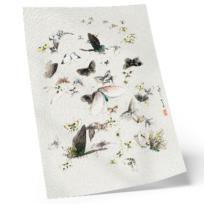 Grafică modernă pe pânză Fluturii și moliile de Hokusai (1830-1850)