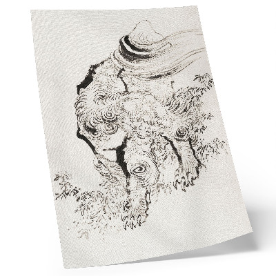 Poster rezistent pentru perete Tigrul japonez de Hokusai, Album de schițe (1760-1849)