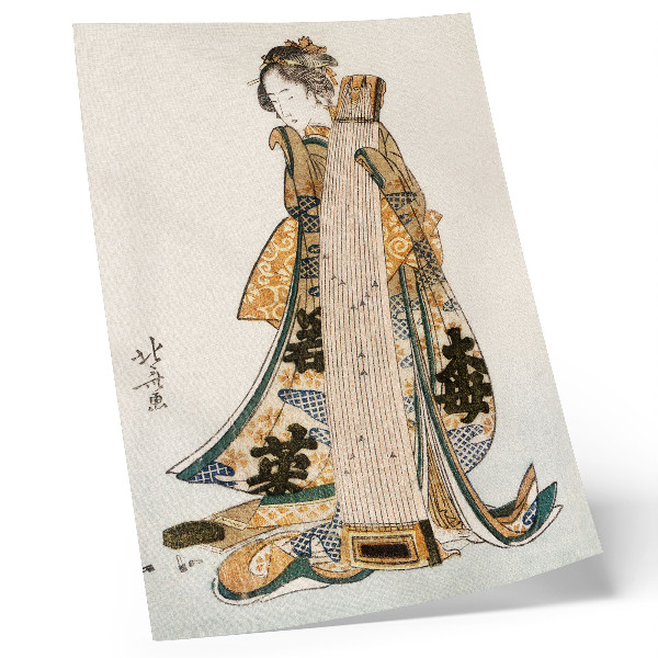 Grafică modernă pe pânză Hokusai japonez (1760-1849) în stil vintage ukiyo-e