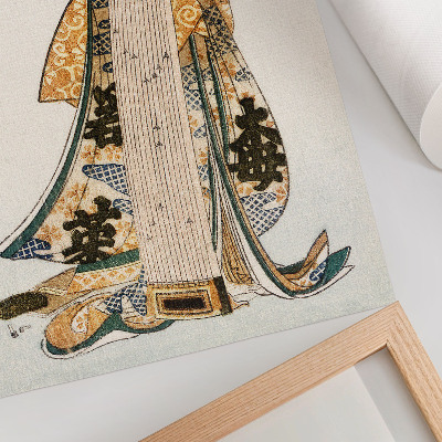 Grafică modernă pe pânză Hokusai japonez (1760-1849) în stil vintage ukiyo-e