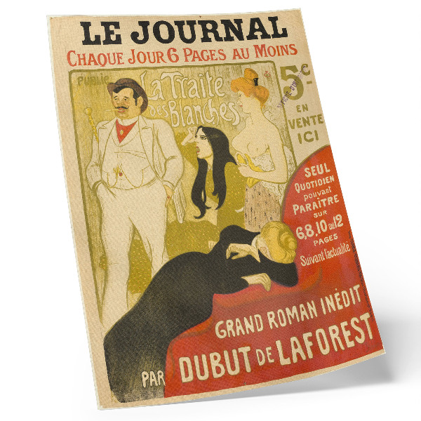 Poster rezistent pentru perete La Traite des Blanches de Théophile-Alexandre Pierre Steinlen