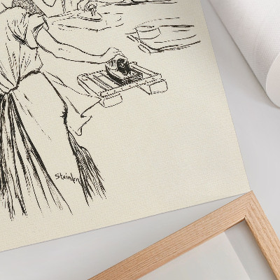 Poster rezistent pentru perete Les Blanchisseuses – Théophile Alexandre Steinlen
