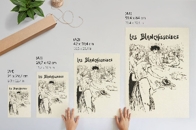 Poster rezistent pentru perete Les Blanchisseuses – Théophile Alexandre Steinlen