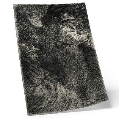 Poster în culori saturate În cazarmă – Théophile Alexandre Steinlen