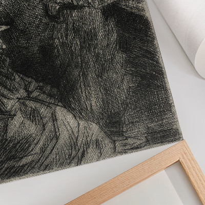 Poster în culori saturate În cazarmă – Théophile Alexandre Steinlen