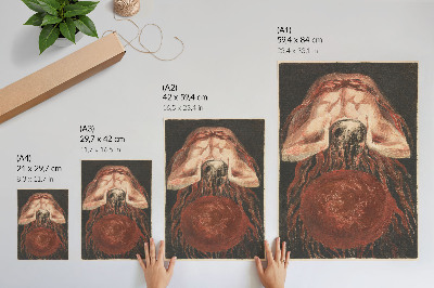 Poster în culori saturate Prima Carte a lui Urizen, tăblița 16 (Bentley 17)