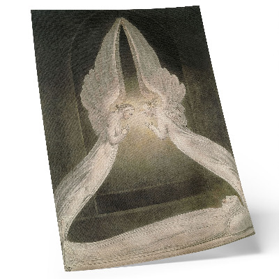 Poster rezistent pentru perete Hristos în mormânt, păzit de îngeri (1805), acuarelă de William Blake