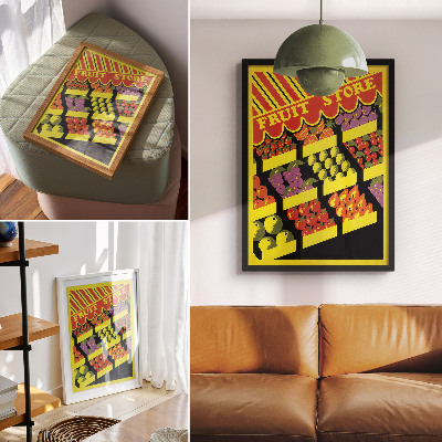 Poster rezistent pentru perete Magazinul de fructe (1936) – de Federal Art Project