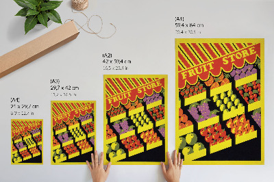 Poster rezistent pentru perete Magazinul de fructe (1936) – de Federal Art Project