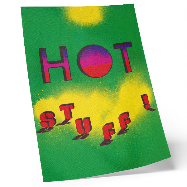 Poster în culori saturate Chestii fierbinți! (1985) – Afiș Lanny Sommese