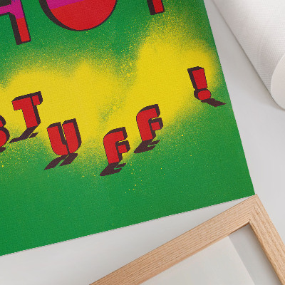 Poster în culori saturate Chestii fierbinți! (1985) – Afiș Lanny Sommese