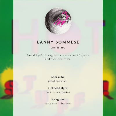 Poster în culori saturate Chestii fierbinți! (1985) – Afiș Lanny Sommese