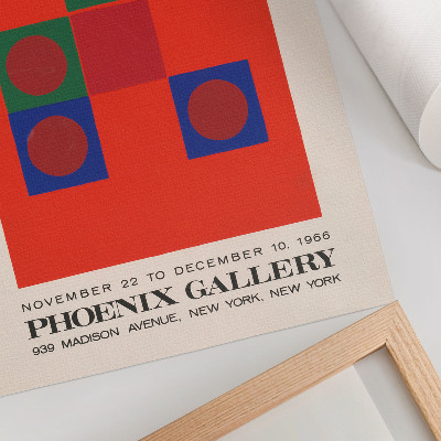 Grafică modernă pe pânză Afiș pentru expoziția lui Robert Wiegand (1965)