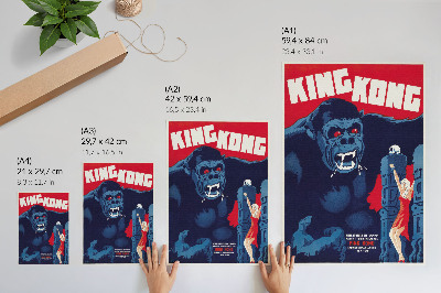 Grafică modernă pe pânză Afișul filmului danez King Kong (1933)