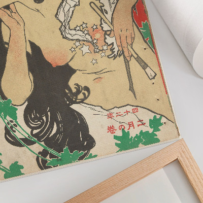 Grafică modernă pe pânză Februarie 1909 (1909) de Kaburaki Kiyokata