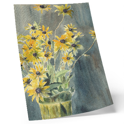 Poster în culori saturate Vază cu Rudbeckii (1915) de Hannah Borger Overbeck