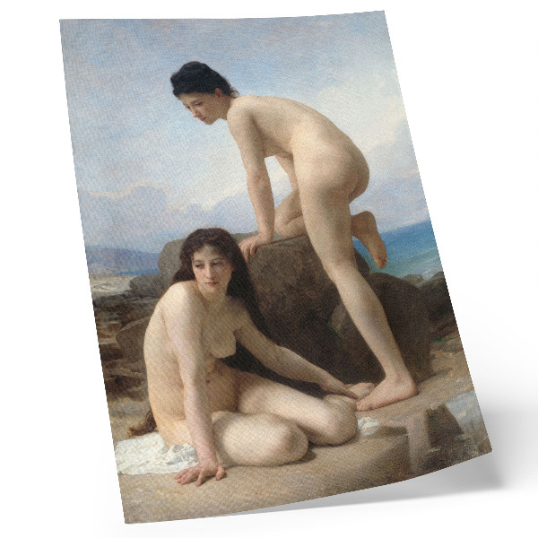 Poster rezistent pentru perete Femei care se îmbăiază de William Adolphe Bouguereau