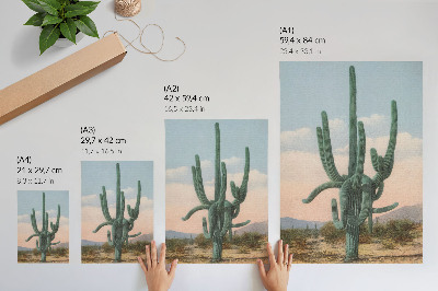 Poster rezistent pentru perete Cactus mare (cca. 1928) de un artist anonim