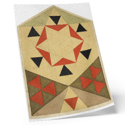 Poster rezistent pentru perete Studiu geometric (lucrare studențească) (1903), imagine de înaltă rezoluție de Egon Schiele