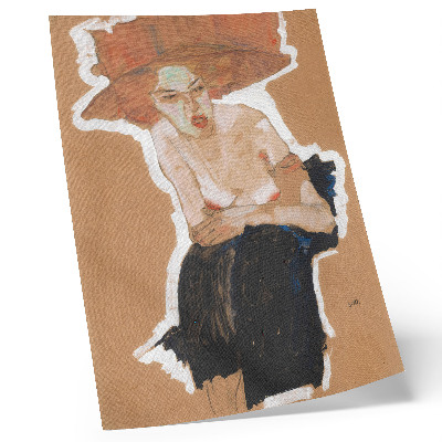 Poster în culori saturate „Cel năzdrăvan” (1910), o pictură de înaltă rezoluție de Egon Schiele