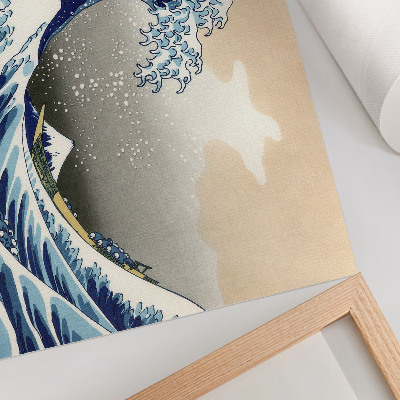 Poster pentru perete Marele Val de lângă Kanagawa (1760–1849) de Hokusai – Imprimeu japonez ukiyo-e pe lemn
