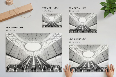 Poster Arhitectură futuristă minimalistă interioară