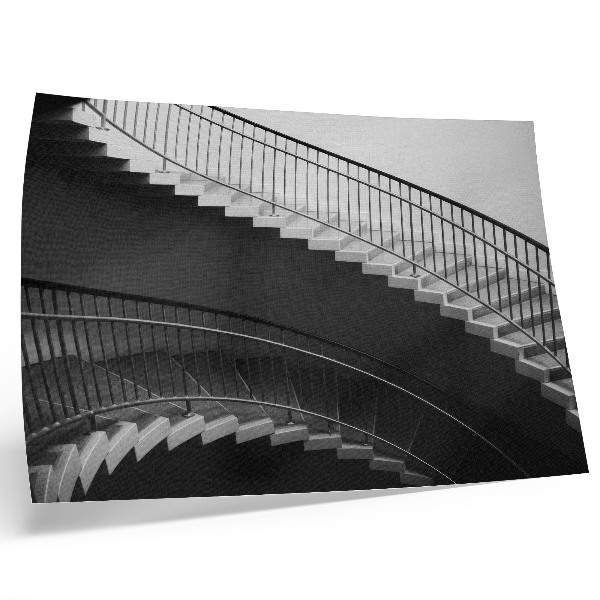 Poster retro Eleganță alb-negru, forme moderne