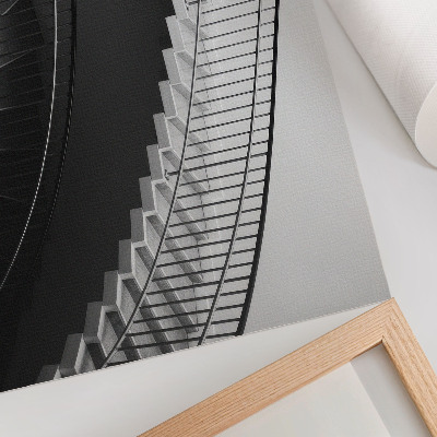 Poster retro Eleganță alb-negru, forme moderne