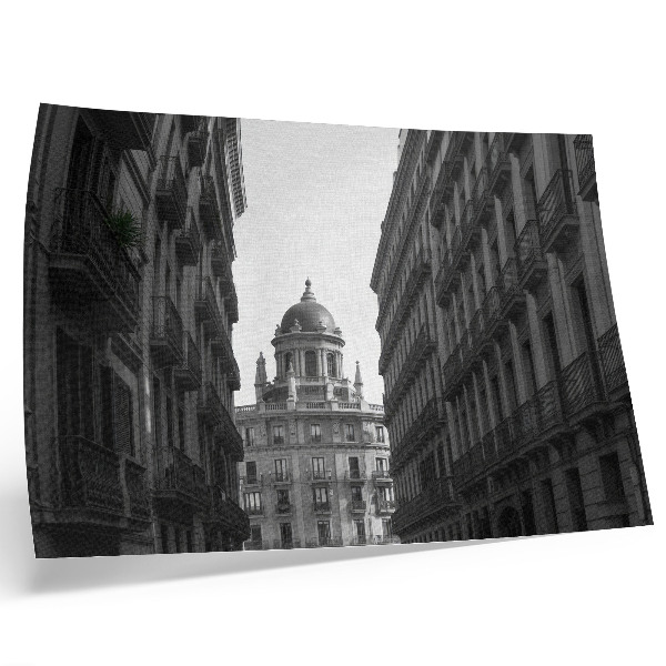 Poster Fațade simetrice ale arhitecturii urbane istorice
