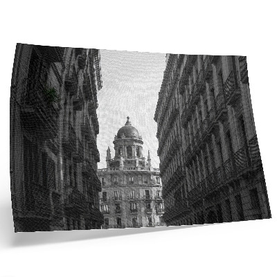 Poster Fațade simetrice ale arhitecturii urbane istorice