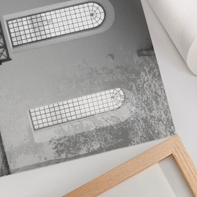Poster Interior minimalist cu ferestre și plante