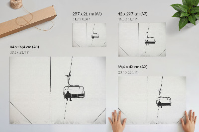 Poster pentru perete Minimalism, singurătate, pace, peisaj de iarnă