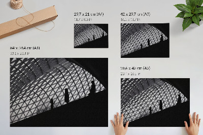 Poster Contrast modern al siluetei acoperișului