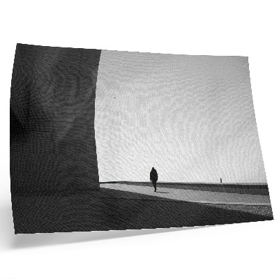 Poster Siluetă minimalistă, umbre puternice, spațiu modern