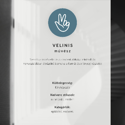 Poster Siluetă minimalistă, umbre puternice, spațiu modern