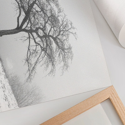 Poster Copac singuratic pace de iarnă minimalism armonie