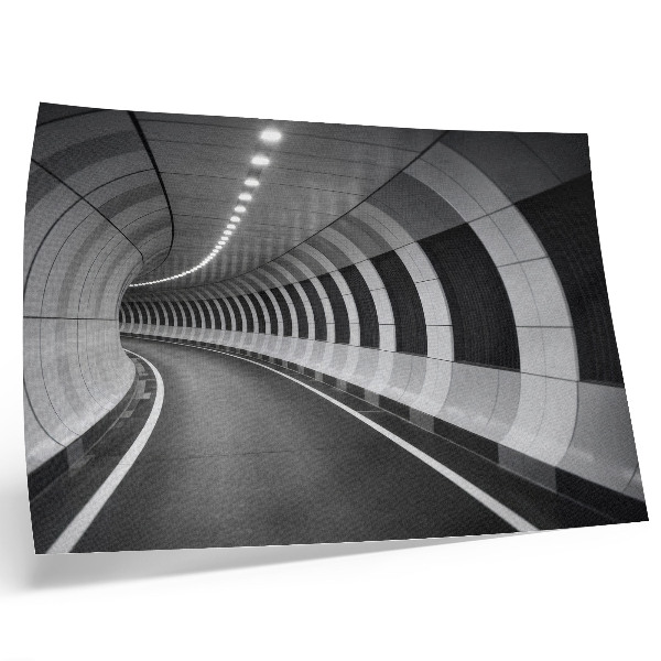 Poster Tunel spațial geometric modern