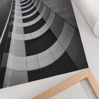 Poster Tunel spațial geometric modern