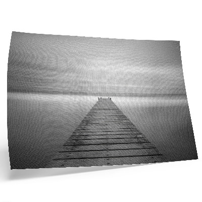 Poster pentru perete Dig monocromatic, suprafață calmă, eleganță