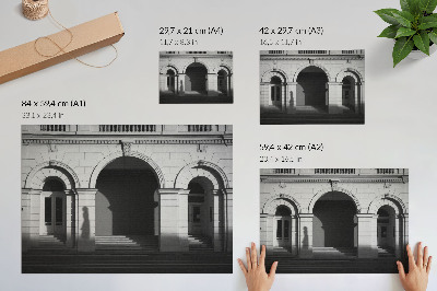 Poster Arhitectură elegantă arcade clasice umbre