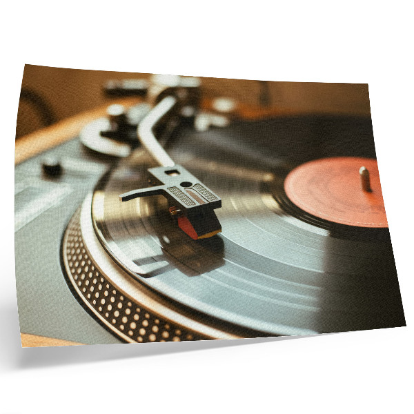 Poster pentru perete Gramofon cu atmosferă muzicală vintage nostalgică