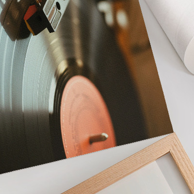 Poster pentru perete Gramofon cu atmosferă muzicală vintage nostalgică
