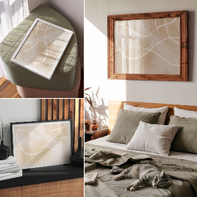 Poster Linii armonioase, culori delicate, pace